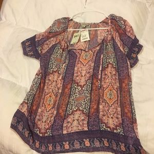 Lucky Brand Flowy Shirt
